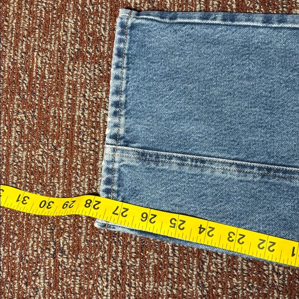 AGOLDE cooper cargo jeans medium wash wide leg baggy jeans size 31 (women’s 12) - Picture 12 of 15